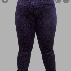 Killstar Plum Bite Me Leggings 3xl